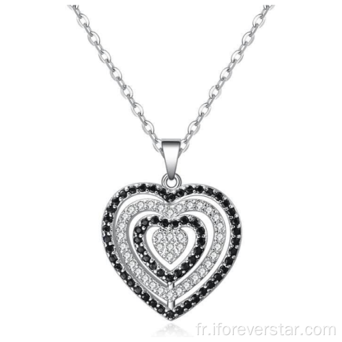 Charme coeur pendentif en argent 925